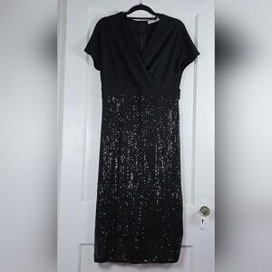 Grace Karin Black Sequin Evening Dress Size L